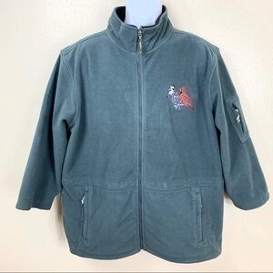 Men’s Jacket Zipper up/Down Blue long sleeve XL